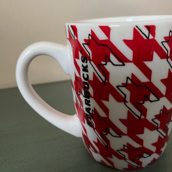 Starbucks ceramic coffee mug. Houndstooth pattern. - Picture 3 of 5